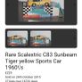 Scalextric slot cars. Yellow Sunbeam Tiger & Blue Triumph. Image 6