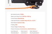 3500LBS 12V Wired Electric ATV/UTV Winch with 32/39ft Synthetic Rope Aluminum Fairlead Mount Plate for Towing Car