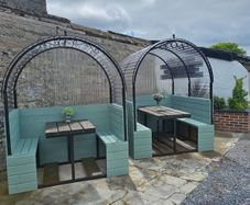 Outdoor dining pods