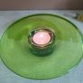 Lovely Green Handmade By maria vinka Nite Light Candle Holder. Image 8