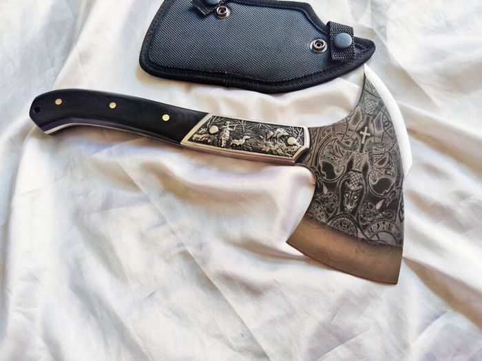 Unique Outdoor Axe Camp Celtic Engraved By Di'Casteel