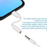 Lightning to 3.5mm Headphone Jack Adapter 10cm White Image 3
