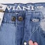 Peviani Blue Light Wash Moto Style Cargo Denim Jeans W30 L33 Image 3