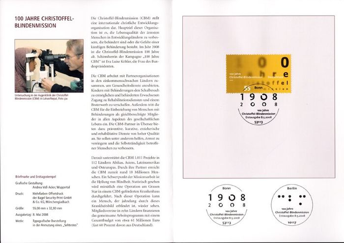 2008 Bundes Republic Deutschland (Germany) Federal Annual Stamp EFT Collection 2008. Includes 49 images of contents