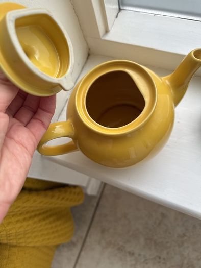 yellow teapot