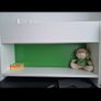 ikea Desk IKEA Desk with shelf unit, height adjustable white, 96x58 cm in a good condition Image 4