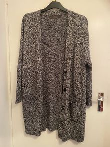 Grey oversized long cardigan size 10-12