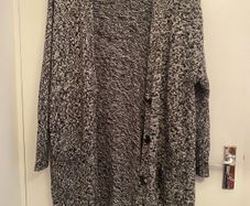 Grey oversized long cardigan size 10-12
