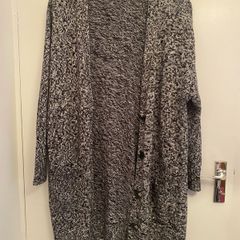Grey oversized long cardigan size 10-12