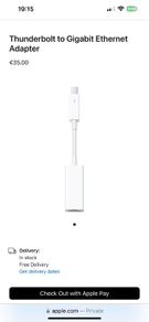 Apple Thunderbolt to Gigabit Ethernet Adapter (brand new)