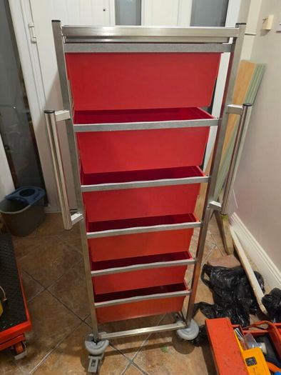 Large Stainless Steel Tool Box Trolley or Toolbox Storage Unit - Keyword Snap-on Stanley Dewalt Milwaukee Bosch Makita  etc