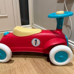 Sit upon toy ride along car