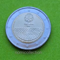 Portugal 2008 year Uncirculated 2 Euro coin.