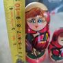 Matryoshka Matryoshka Matryoshka Babushka 3 Piece Russian Doll Old Vintage Wooden Dolls Image 7