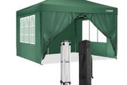 3 x 3 m Waterproof Popup Flat Gazebo with 4 Side Panels