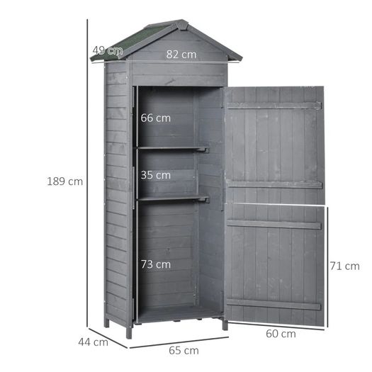 Wooden Shed Utility Timber Garden Storage Roof Tool Cabinet Lockable (FREE SHIPPING)