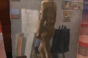 1960s Oil  painting on canvas