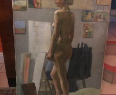 1960s Oil  painting on canvas