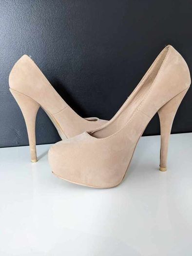 Suede heels