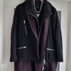 All Saints Holt Biker Coat Sz 10uk - Rrp 345 (new)