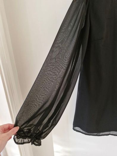Black chiffon dress