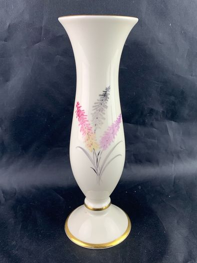 Mid Century Floral Pattern Bavarian vase