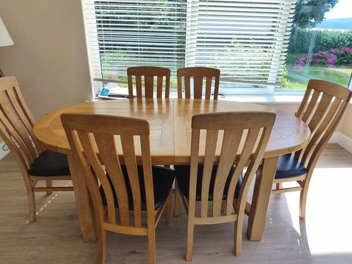 Dining table and chairs