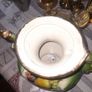 Beautiful Large Old Staffordshire Ironstone Ceramic Teapot with Green and Gold finish, Decorated with a Fruit Scene, Postage Available Image 7