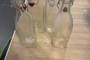 Set 4 Kilner glass bottles 1 litre