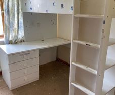Ikea kids bed, desk and wardrobe