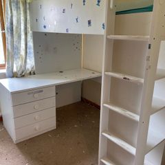 Ikea kids bed, desk and wardrobe