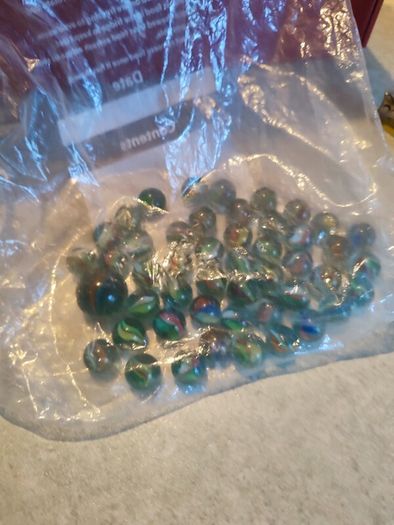 45 pcs Children Toys Ball 16MM PLUS SINGLE ONE 25 MM.Marbles Glass Bead Marbles Classic Reminiscence Children Toys for Kids Outdoor Playing