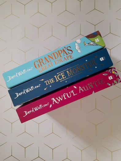 David Walliams books Grandpa great escape, Awful auntie, The ice monster