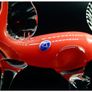 Vintage Modernist Stylised Glass Red Horse made in Belarus. Image 6