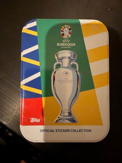 Euros 2024 stickers and tin