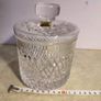 CAVAN Crystal Canister, Glass, biscuit jar, tobacco jar, Crystal candy dish, crystal, glass container, Glass Canister with Lid. No27 Image 4