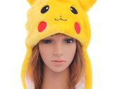 Soft Cartoon Plush Animal Fuzzy Beanie Warm Hat Winter Pokemon Pikachu
