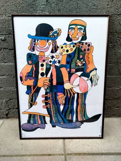 Vintage Clown Print