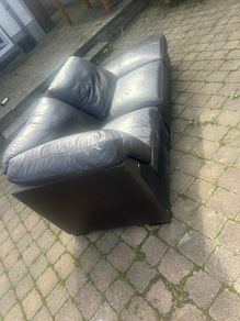 Dark Brown Leather Couch
