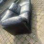 Dark Brown Leather Couch Image 3