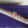 Vintage bracelet in gold tone. Image 4