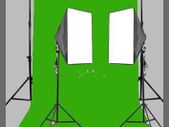 Photo Studio Background Support Continuous Light Kit SoftBox + Free Backdrop 7'x10'