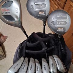 Golf Clubs. Wilson Mens Right Handed Steel Shafted Golf Clubs And Colt Golf Bag.Collect In Person Or Receive Via Post.