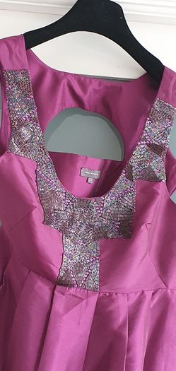 PIED A TERRE magenta embellished Sz 10