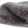 Faux Fur Sheepskin Style Rug (60 x 90 cm) Faux Fleece Chair Cover Seat Pad Soft Fluffy Shaggy Area Rugs For Bedroom Sofa Floor (gray, 60 x 90 cm) Image 5
