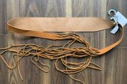 BRAND NEW Bershka Fringe Brown Belt - Festival Ready!