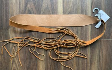 BRAND NEW Bershka Fringe Brown Belt - Festival Ready!