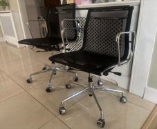 office chairs Mesh and stainless steel sold as pair