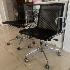 office chairs Mesh and stainless steel sold as pair