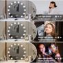 Hollywood Vanity Cosmetic Mirror with Lights, 50cm Round Makeup Mirror, Makeup Mirror with 12 Dimmable LED Bulbs, USB Output Port, 3 Lighting Modes, Tabletop and Wall Mounted For Bedroom Image 5